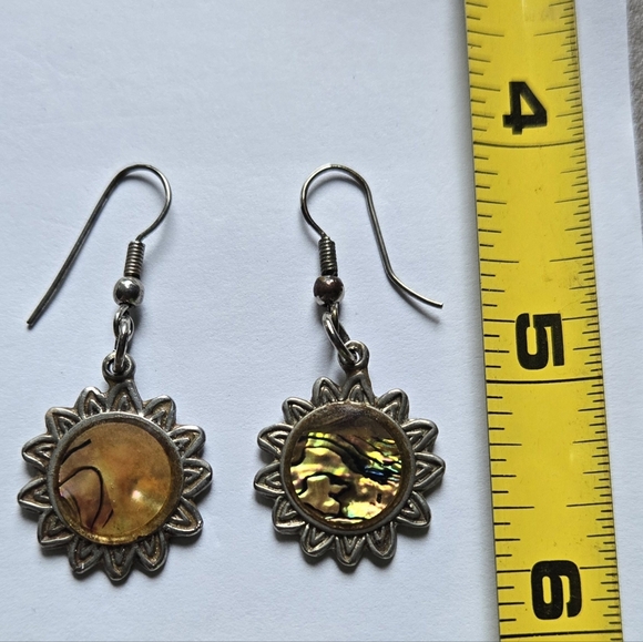 Sunburst Drop Earrings - Picture 2 of 3